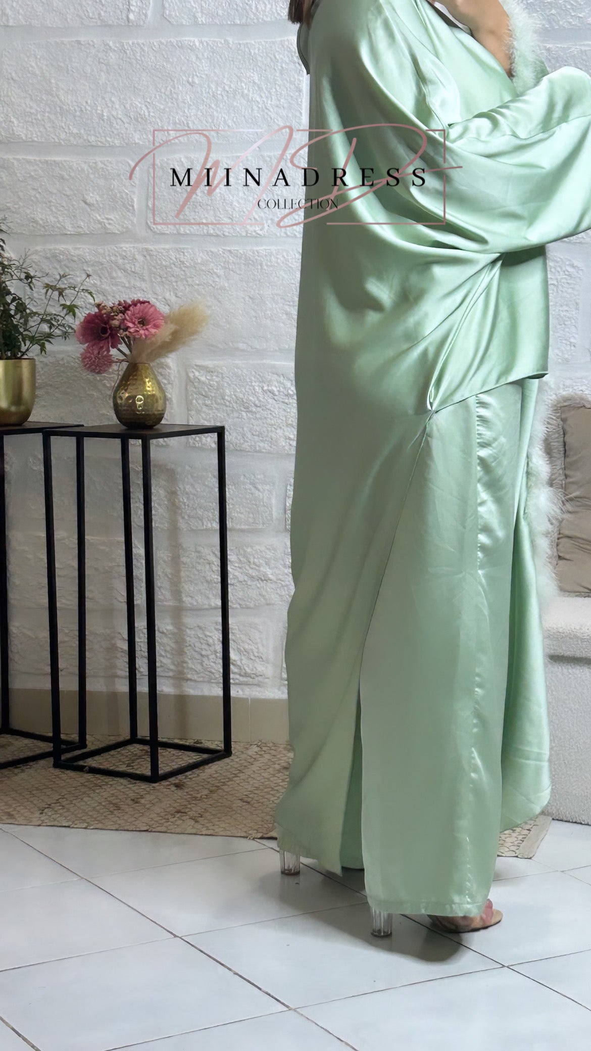 Ensemble Plumy Vert D’Eau