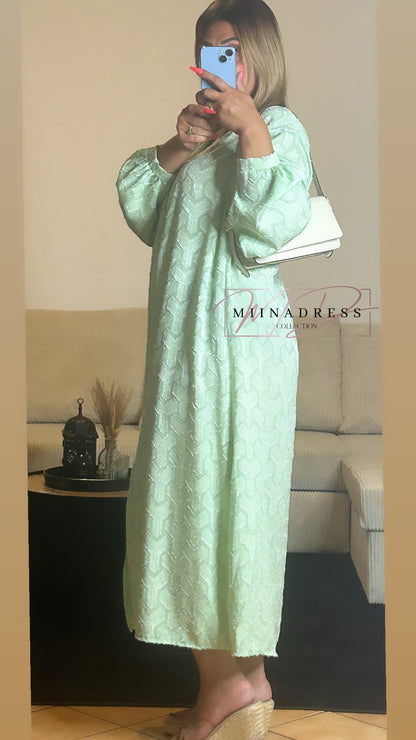 Robe À Effet Vert D’Eau