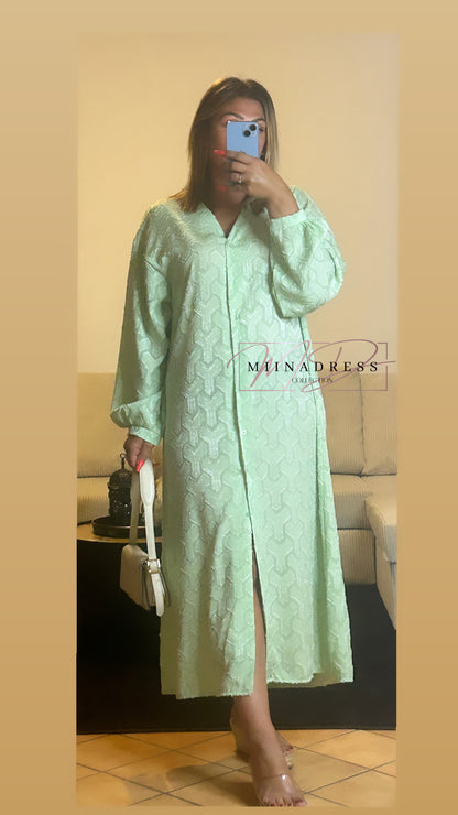 Robe À Effet Vert D’Eau