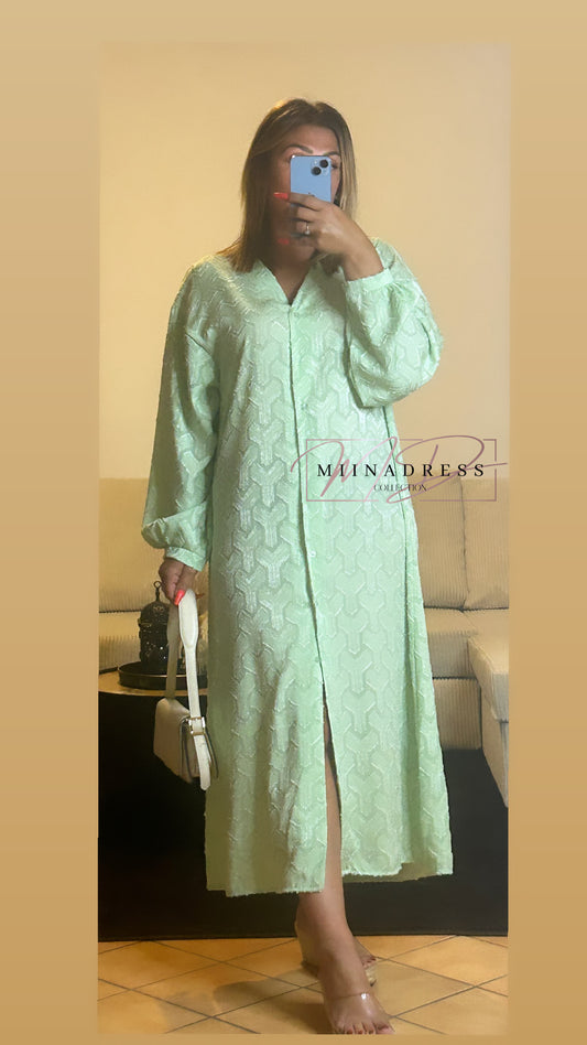 Robe À Effet Vert D’Eau