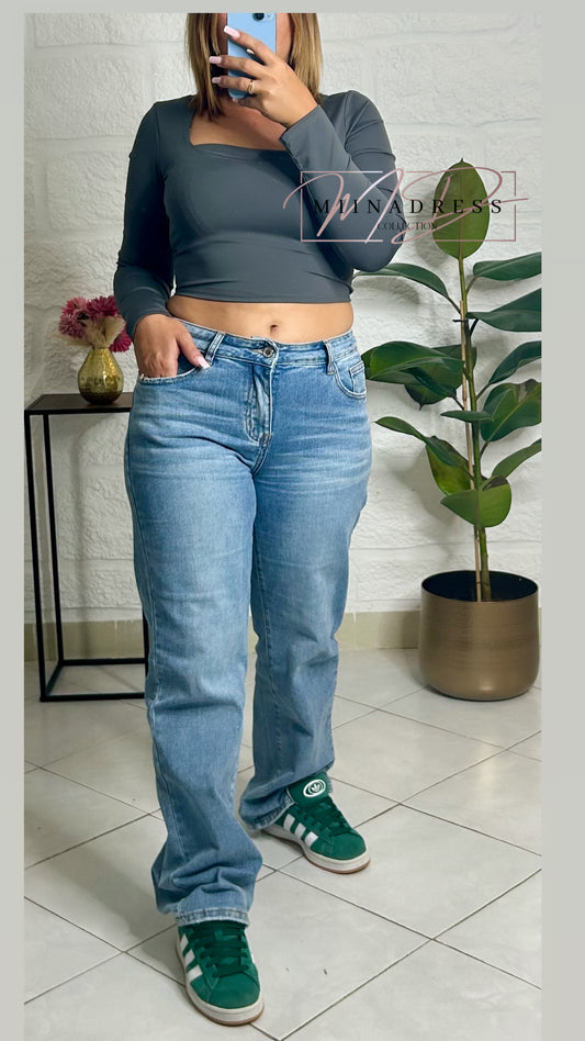 Top Basic Lycra Gris